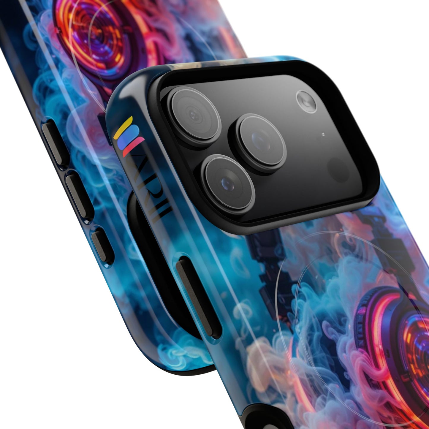 Neon Headphones Smoke Design